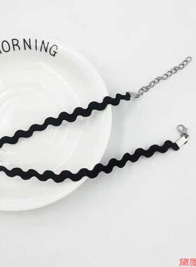 黑色choker颈链女项圈配件百搭短款项链颈带锁骨链
