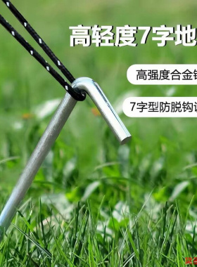 铁钉子加长户外固定帐篷防风绳钉地钉钉野外草坪地桩沙滩合金铁