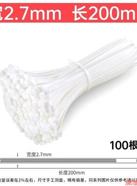 捆绑式小号绑束线带自锁式尼龙扎带捆扎扎线塑料扣固定器绑带