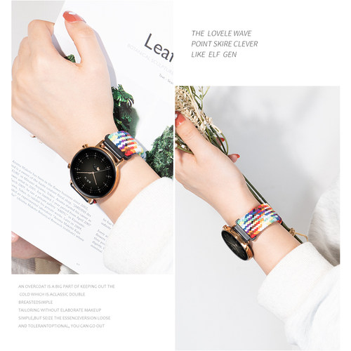 适用小米watchS4编织watchS5手表带sport4代腕表S3运动S2智能pro磁吸新color2男女华米gtr4专用替换春夏腕带 - 图2