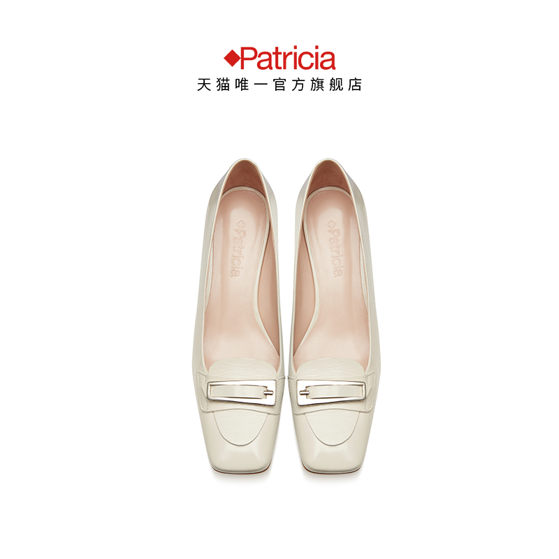 Patricia/帕翠亚西班牙原产进口2024春夏新品方头中跟女单鞋73312 - 图1