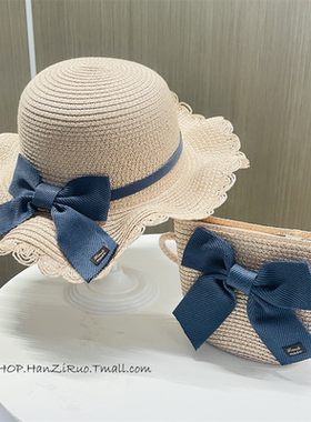 儿童遮阳帽子女童夏天新款草帽