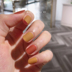 A Tu Youxi Muxi Nail Ba Lan Nữ Gừng kéo dài Màu bí ngô rang miễn phí Bộ sản phẩm Hibiscus mùa hè - Sơn móng tay / Móng tay và móng chân sơn móng tay màu cam đất Sơn móng tay / Móng tay và móng chân