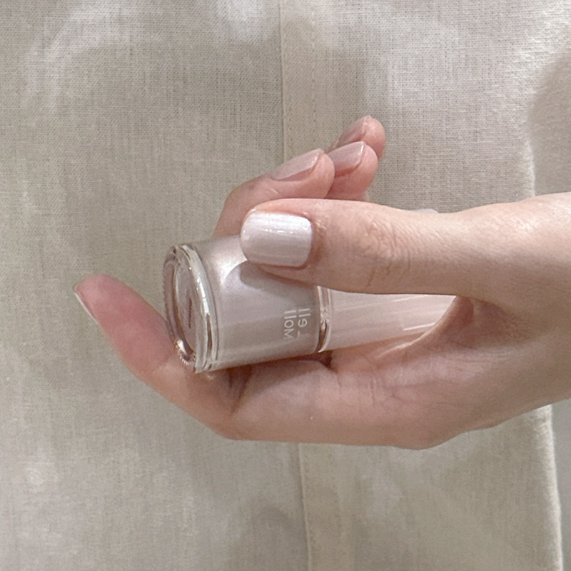 Lelmol海莉同款珍珠白指甲油2025新款珠光贝壳粉水性免烤快干持久,淘宝优惠券,粉丝福利购,淘宝优惠卷