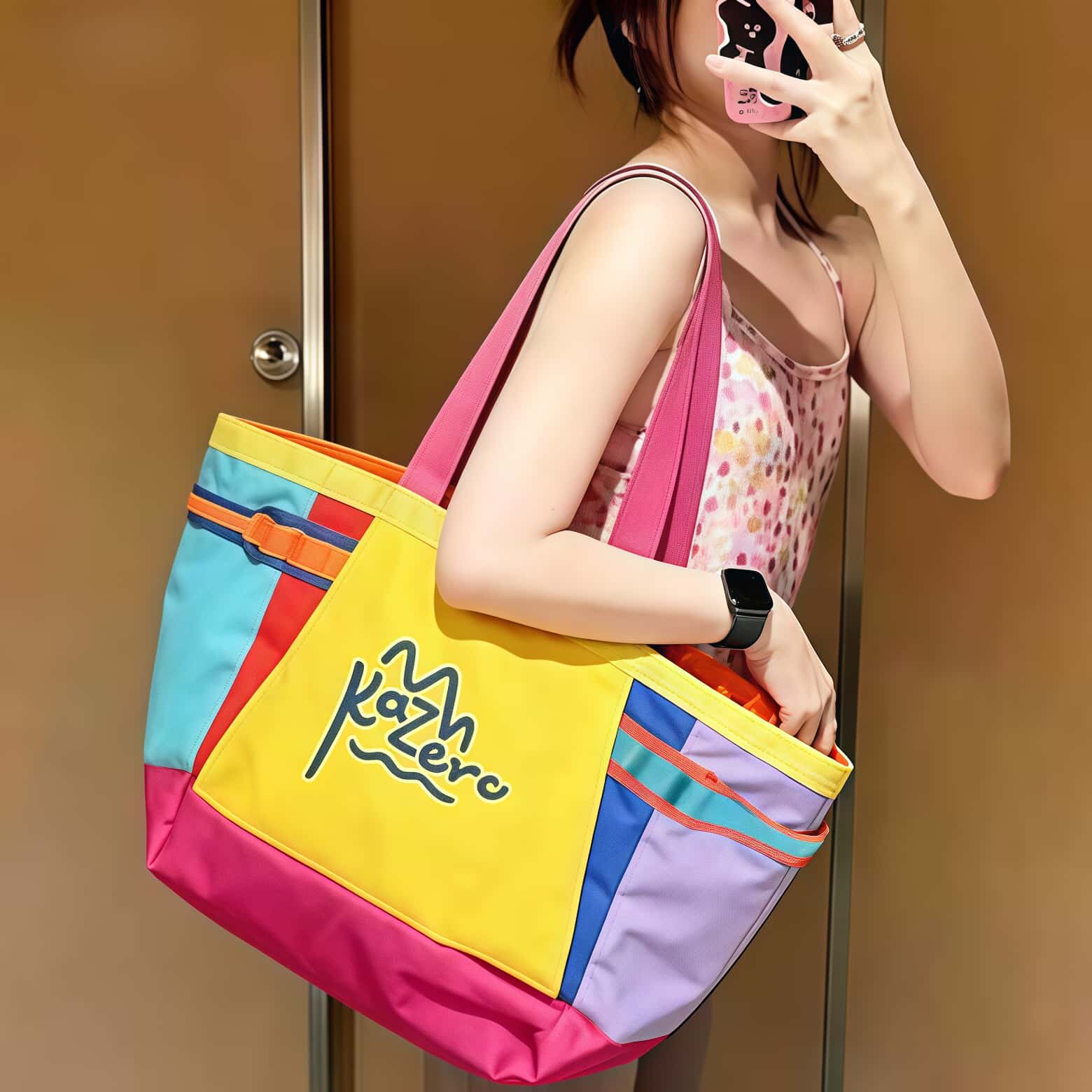 Dopamine waterproof swimming bag women's large capacity dry and wet separation swimming storage toiletry bag sports fitness handbag