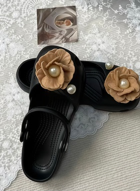 适配卡骆驰crocs芭蕾舞鞋鞋花原创洞洞鞋配饰玛丽珍鞋卡扣diy配件
