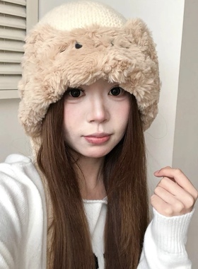 保暖神器！冬季骑行帽子加厚绒挡风保暖护耳头套防寒头盔雷锋帽