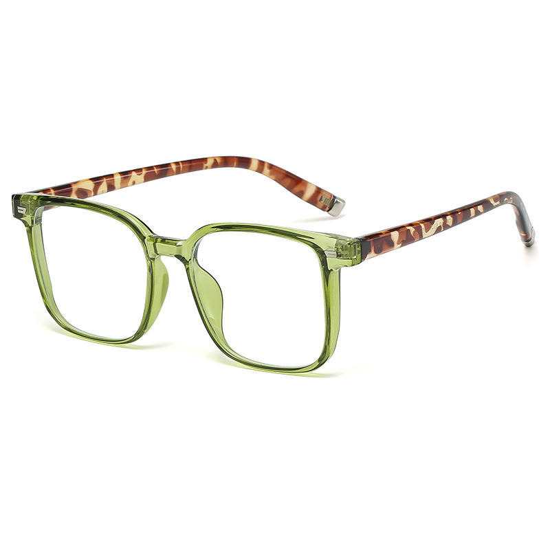 透绿眼镜框女大脸显瘦素颜神器大框显脸小方框近视眼镜可配有度数 - 图3