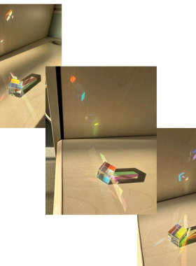 晶耀水晶玻璃发光简约桌面摆件