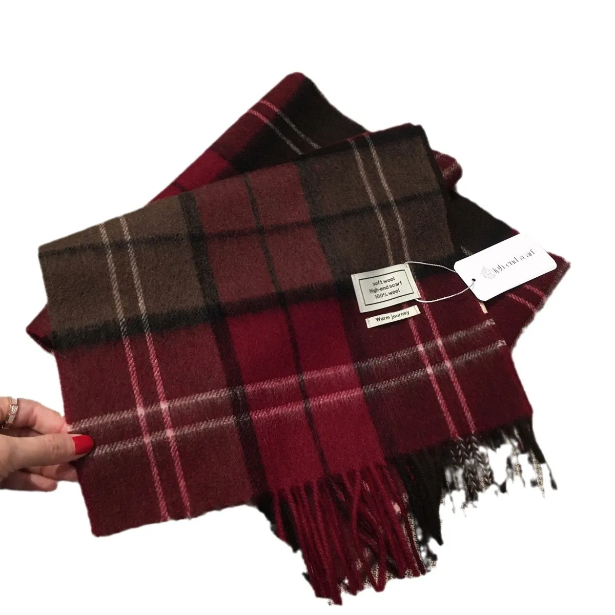 英伦风爱丁堡经典格纹羊毛围巾女WOOL100%羊绒披肩两用保暖围脖,淘宝优惠券,粉丝福利购,淘宝优惠卷