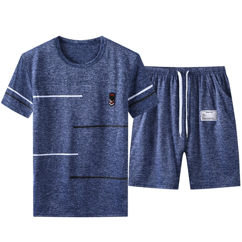 Комплект, мужская футболка, спортивный костюм, короткий рукав