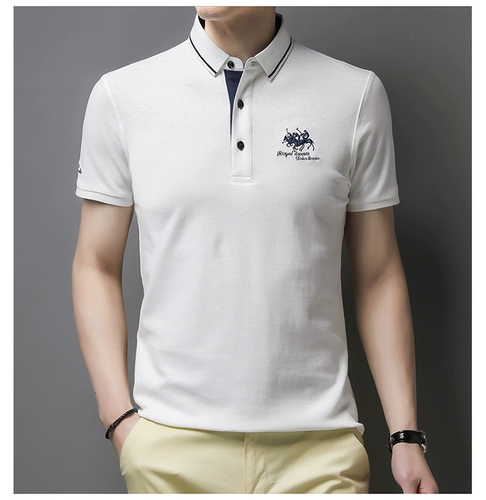 Цветная хлопковая футболка polo, в корейском стиле, короткий рукав, 2022