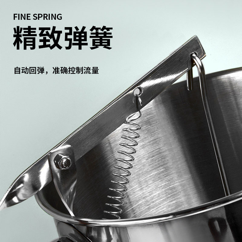 不锈钢漏斗章鱼小丸子锥形厨具带架子小吃液体下料器下面糊漏斗勺,淘宝优惠券,粉丝福利购,淘宝优惠卷