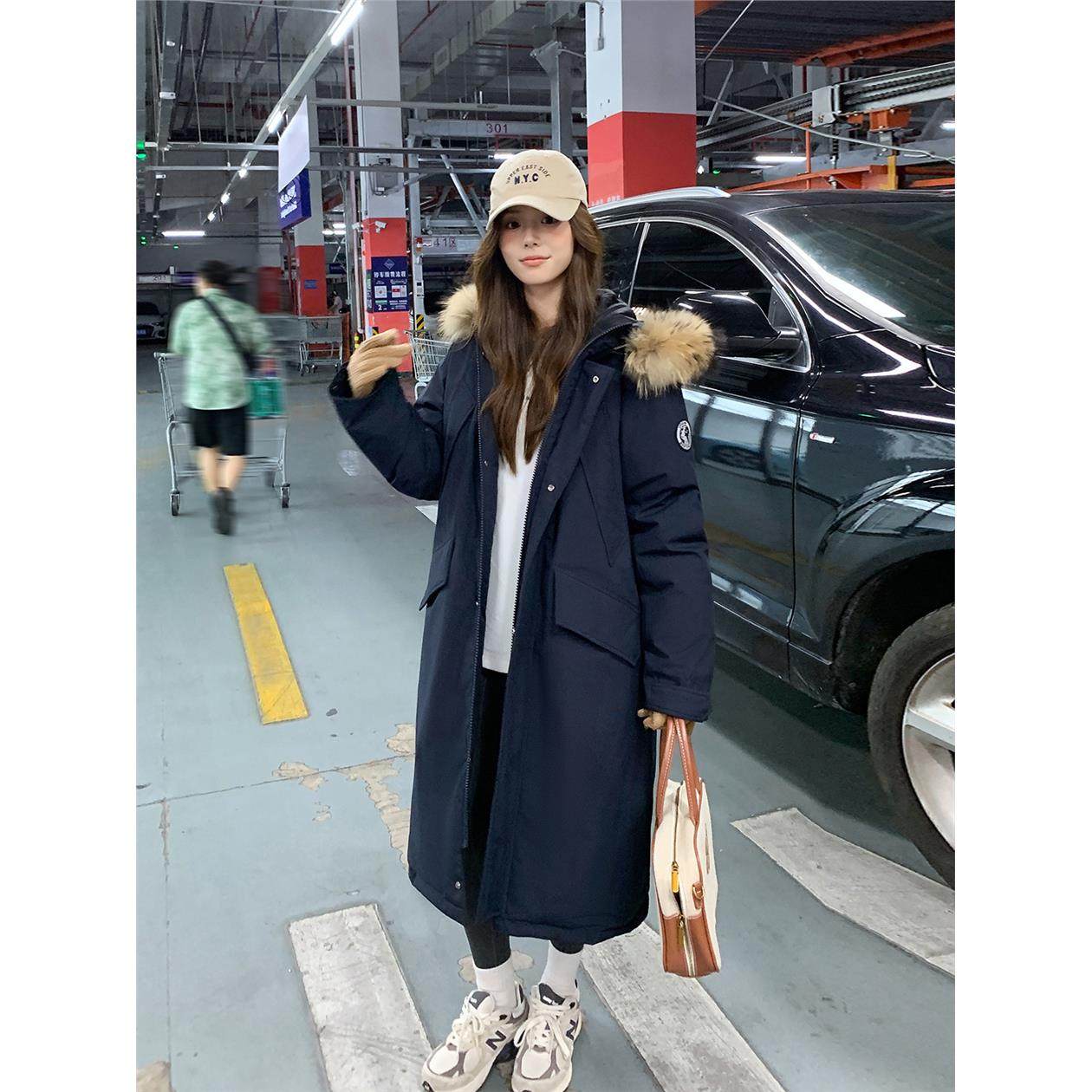 2025冬季新款棉服女中长款过膝工装棉袄大码加厚宽松冬装棉衣外套,淘宝优惠券,粉丝福利购,淘宝优惠卷