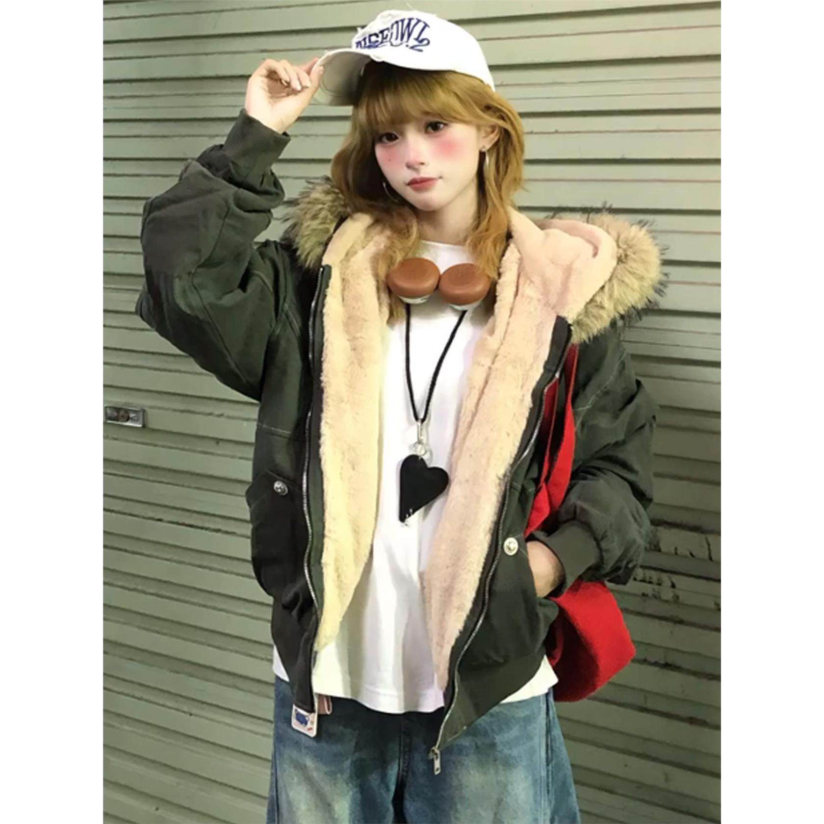 超好看座山雕棉服外套女冬季2025新款棉衣加绒加厚派克服情侣棉袄,淘宝优惠券,粉丝福利购,淘宝优惠卷