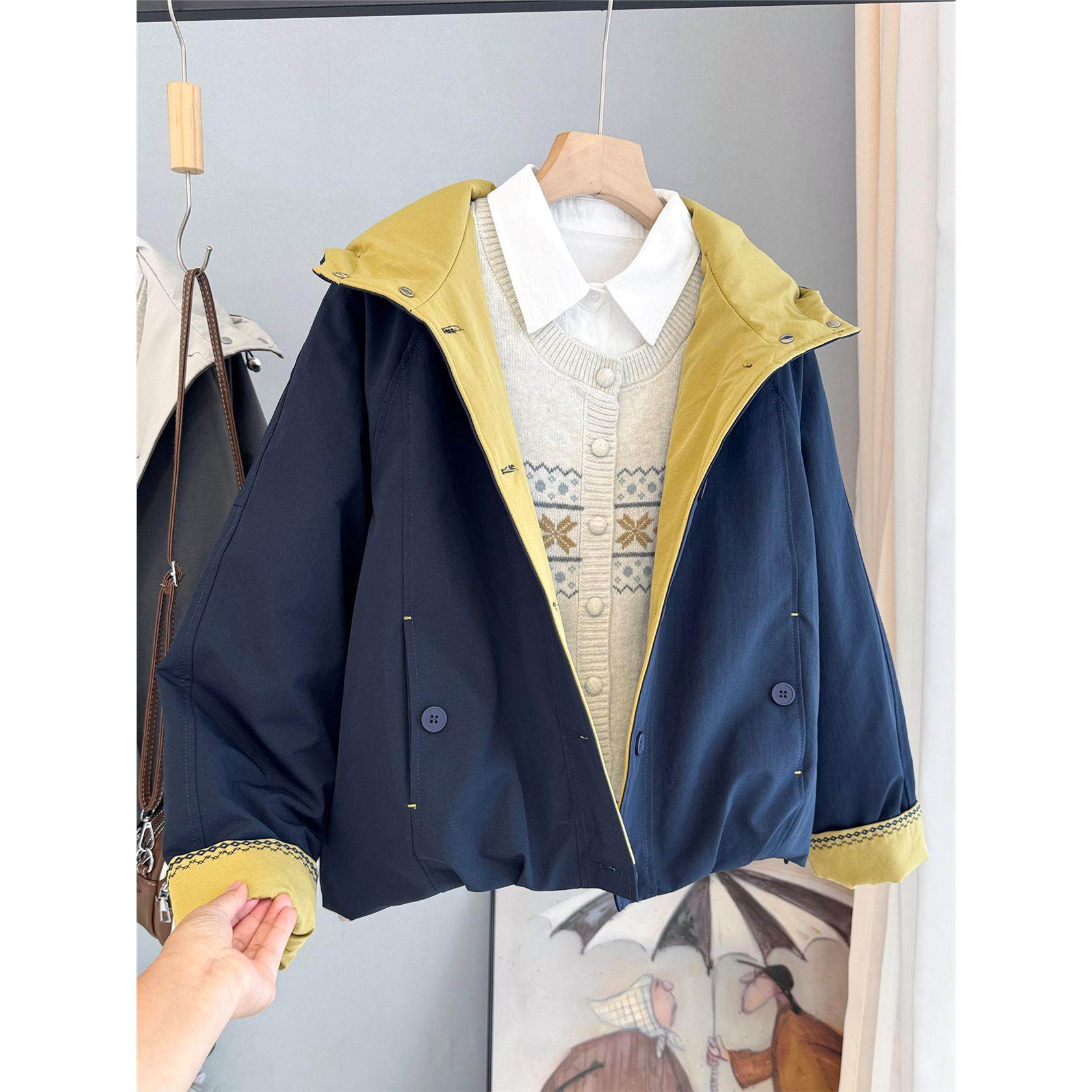 连帽短款棉衣棉服女秋冬新款韩版宽松显瘦上衣休闲刺绣加棉外套潮,淘宝优惠券,粉丝福利购,淘宝优惠卷