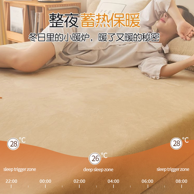 牛奶绒床单单件学生宿舍床单三件套冬季加绒加厚防滑珊瑚绒毛绒毯