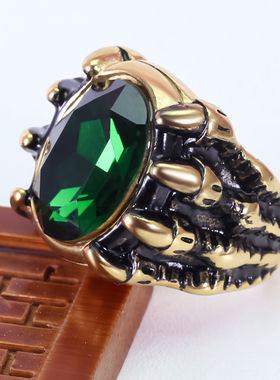 男女通用钛钢宫廷风保色持久戒指