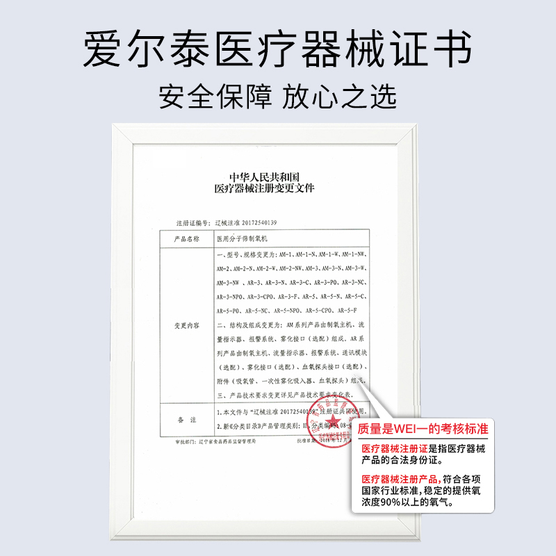 爱尔泰制氧机医用级5L吸氧器家用吸氧机老人孕妇氧气机带雾化功能-图1