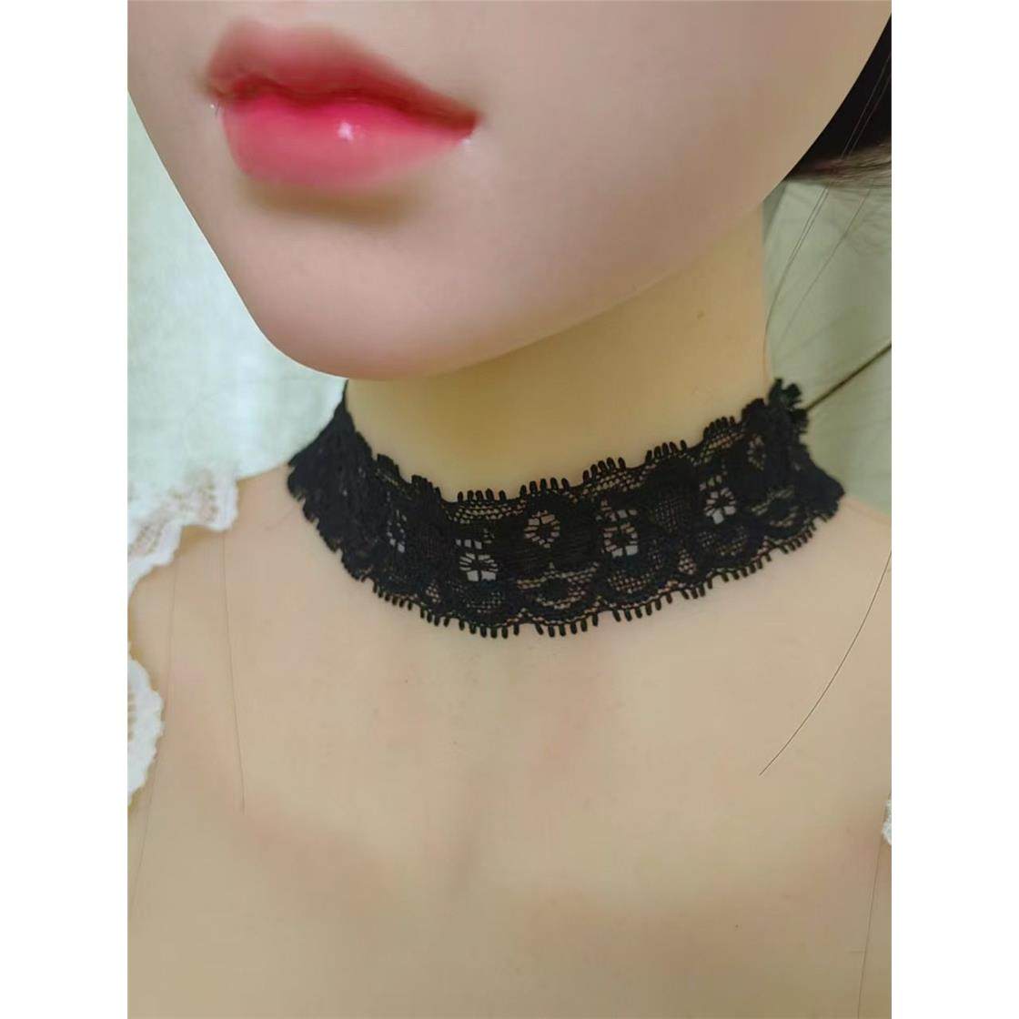 网红蕾丝喉结罩项圈女锁骨性感项炼男生韩版choker配饰饰品项炼,淘宝优惠券,粉丝福利购,淘宝优惠卷