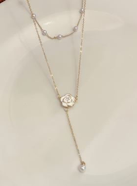 山茶花项链夏季露脖子