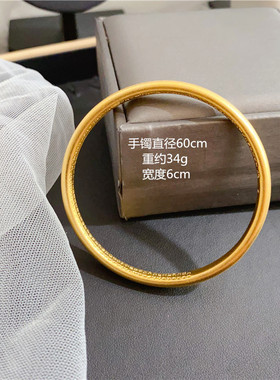 古法女镀金手环实心手镯