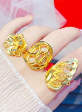 女款镀金时尚食指戒指