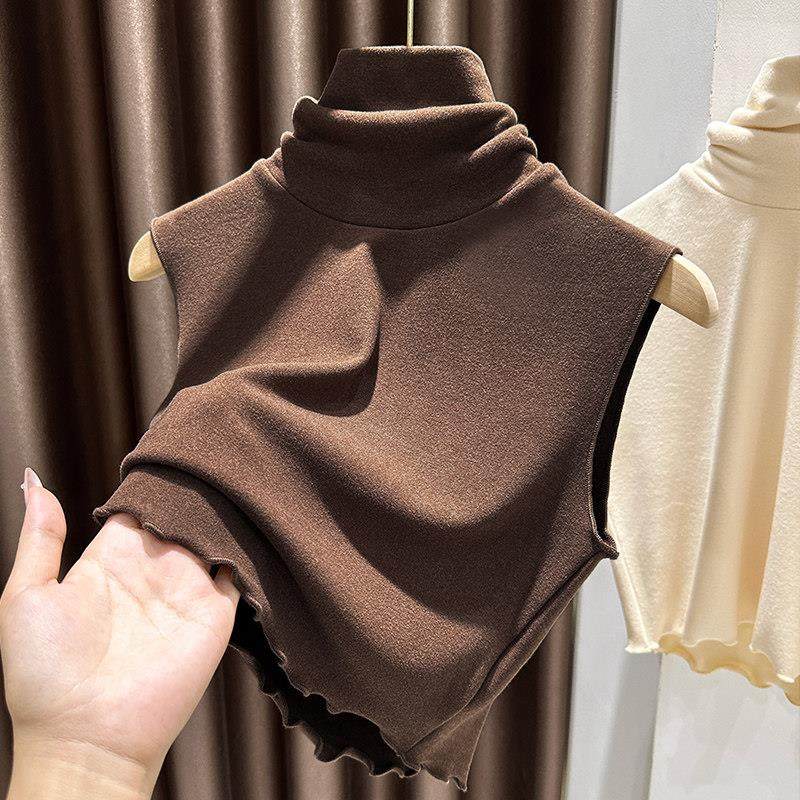 质感磨毛德绒加厚假领子女秋冬毛衣内搭背心堆堆高领打底保暖上衣,淘宝优惠券,粉丝福利购,淘宝优惠卷