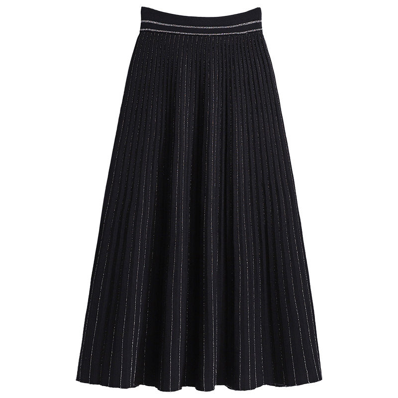 冬季长裙a字设计感小众半身裙子 婉章半身裙