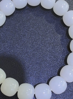 新疆和田玉红皮籽料老型珠手串手链11*10 多粒彩皮子玉重41.8克