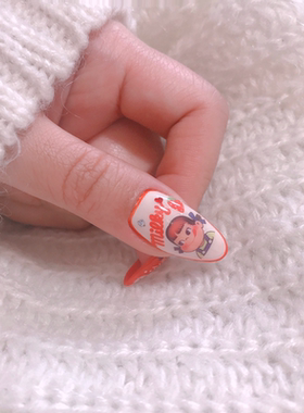 不二星黛露美甲贴纸雪莉玫太阳花