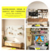 Adjustable metal perforated wall storage rack