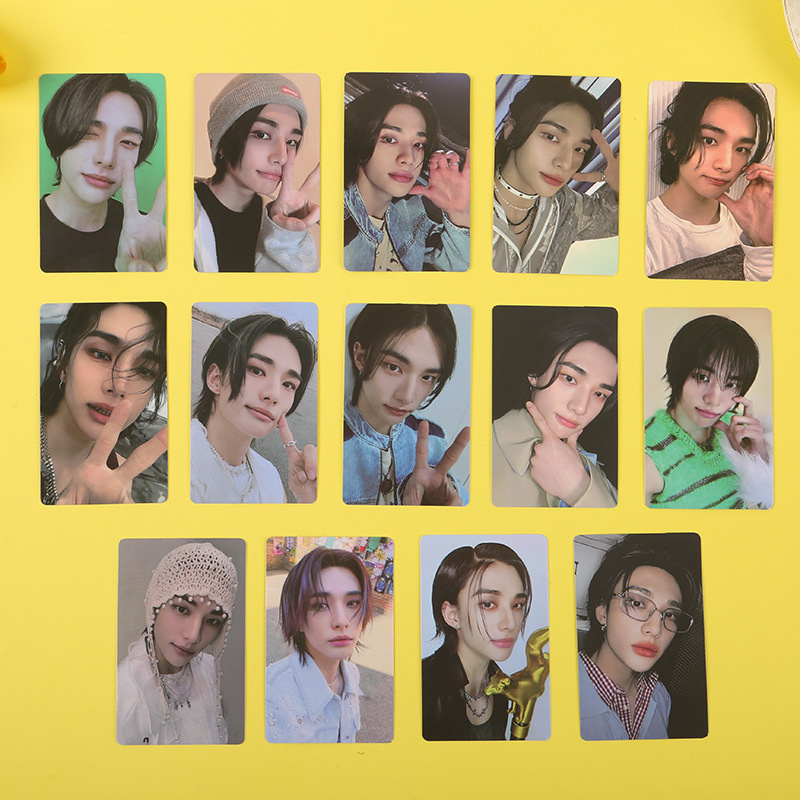 StrayKids 55张李龙馥FELIX单人卡专辑ATE明信片李旻浩饭制小卡 - 图2
