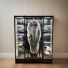 Guangzhou cycling suit helmet display cabinet adjustment and assembly metal