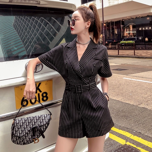 Приталенный комплект, пиджак классического кроя, комбинезон, шорты, летние тонкие штаны, высокая талия, по фигуре, подходит для подростков, коллекция 2022