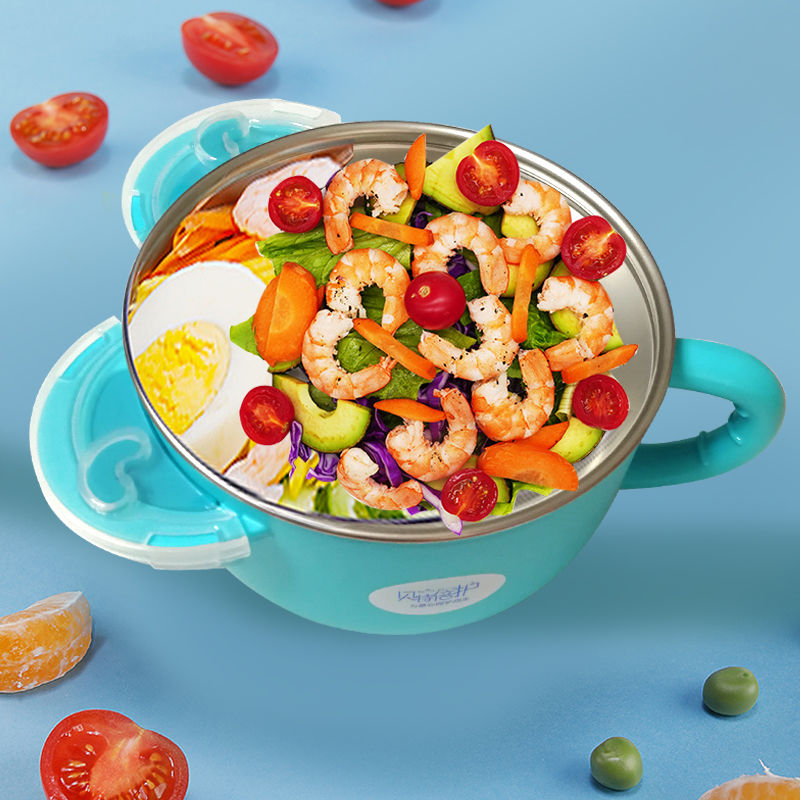 贝特倍护保温碗婴儿辅食带盖注水保温宝宝专用吃饭全套叉勺碗套装