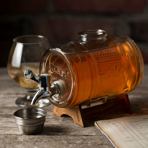 Немецкий Луи ведущий килнер ведро изысканный стеклянный бочонок с красным вином около 1 л.