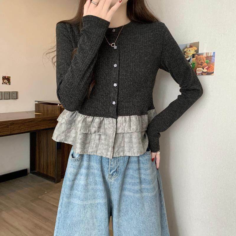 大码独特荷叶边下摆正肩t恤女装春季胖mm显瘦漂亮娃娃衫短款上衣,淘宝优惠券,粉丝福利购,淘宝优惠卷