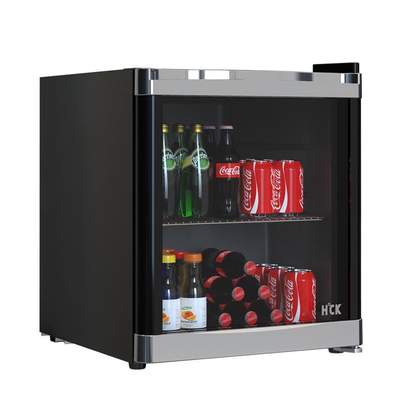 HCK哈士奇 SC-46BBA 冰吧家用客厅办公室小型茶叶冷藏柜透明冰箱 - 图0
