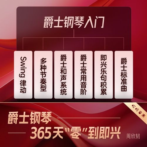 爵士钢琴键盘教程 365天系统训练【完整4学期】 周欣韧 哎呀音乐 - 图1