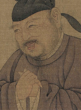 元代任仁发张果见明皇图临摹画稿