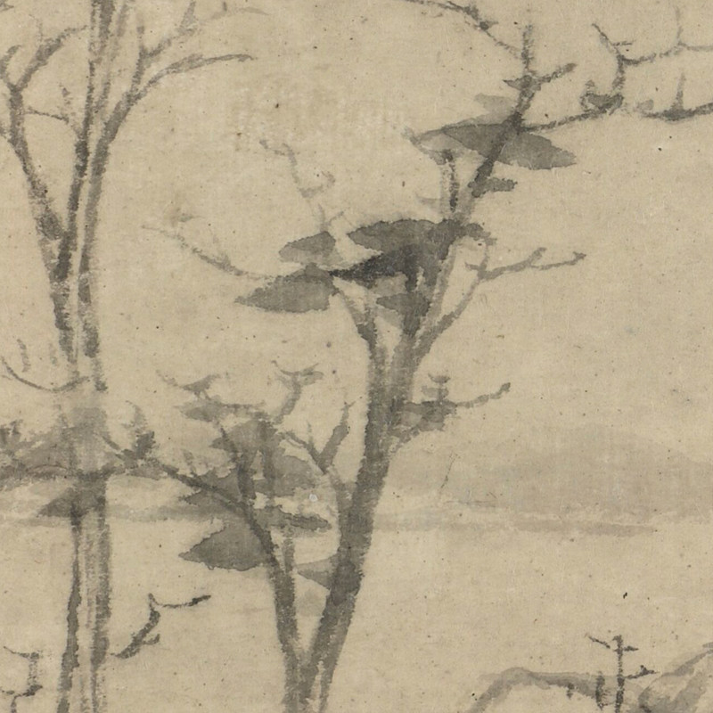 元代倪瓒秋林野兴图微喷打印宋元传统山水画临摹画稿复制原大画心,淘宝优惠券,粉丝福利购,淘宝优惠卷