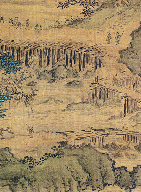 宋代范宽重山复岭图临摹画稿