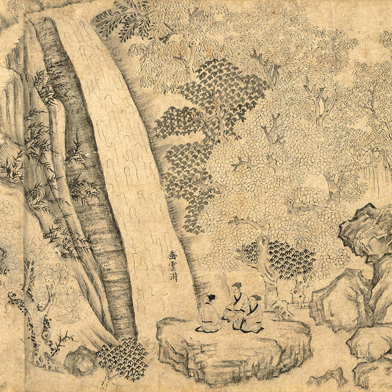 北宋 李公麟 龙眠山庄图 高清微喷宋代名画画心临摹画稿学习范本,淘宝优惠券,粉丝福利购,淘宝优惠卷