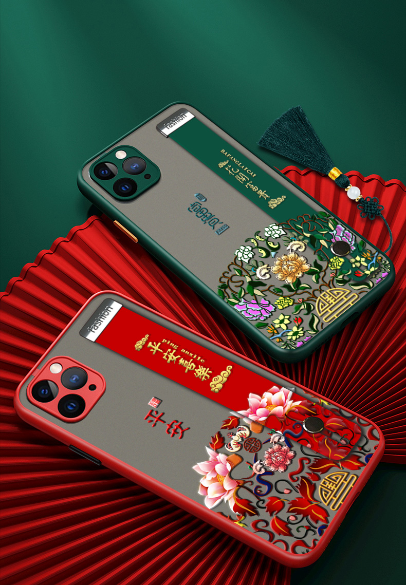 新款苹果11手机壳iphone11pro中国风个性国潮腕带保护套苹果11promax原创硅胶防摔软壳创意全包网红男女外壳x - 图3