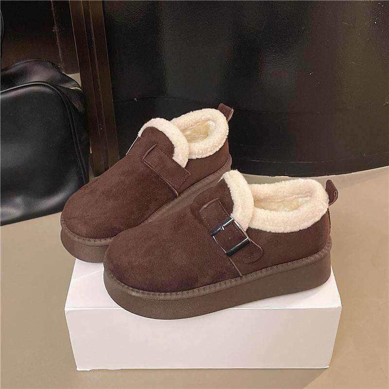 春秋厚底勃肯鞋女2026新款加绒保暖毛毛鞋大码全包百搭乐福0113z,淘宝优惠券,粉丝福利购,淘宝优惠卷