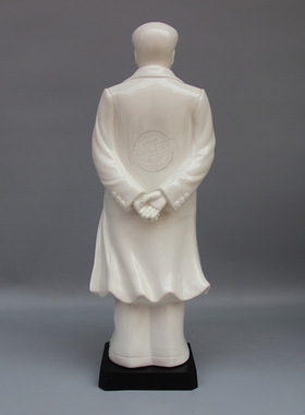 陶瓷毛主席像礼品家居装饰客厅摆件全身站背手手工制作白瓷纯手c7