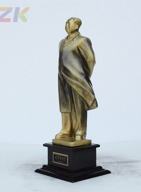 韶山主席伟人物雕塑背手 35.8~54cm毛爷爷铜像全身树脂工艺品c5