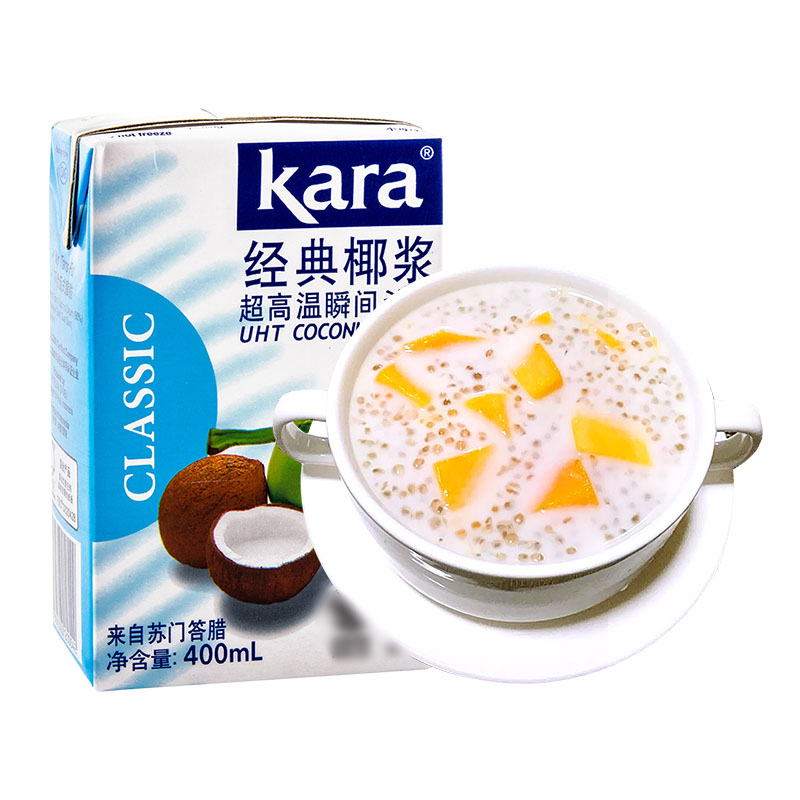 Kara印尼进口佳乐椰浆400ml*24整箱烘焙椰奶汁西米露甜品奶茶原料 - 图3