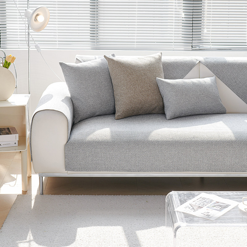 高档仿亚麻沙发垫简约灰色沙发盖布防滑坐垫防滑仿棉麻套罩巾订做,淘宝优惠券,粉丝福利购,淘宝优惠卷